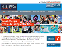 Tablet Screenshot of mississaugateambuilding.com